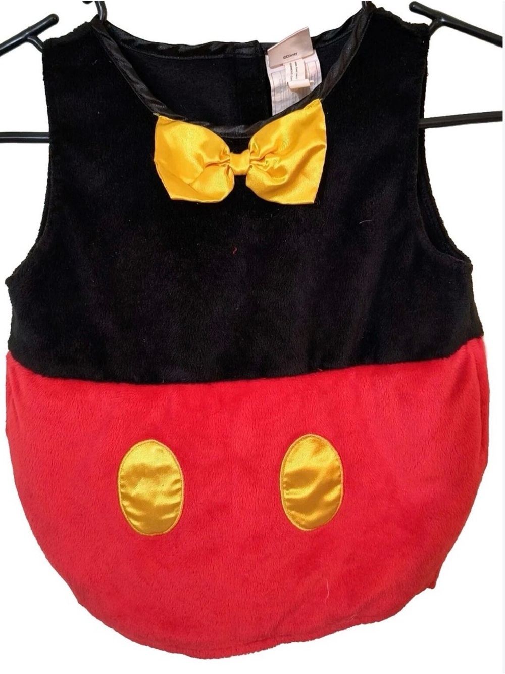 Disney Baby Mickey Mouse Infant Plush Costume Size 12-24 Months Tunic Onesie